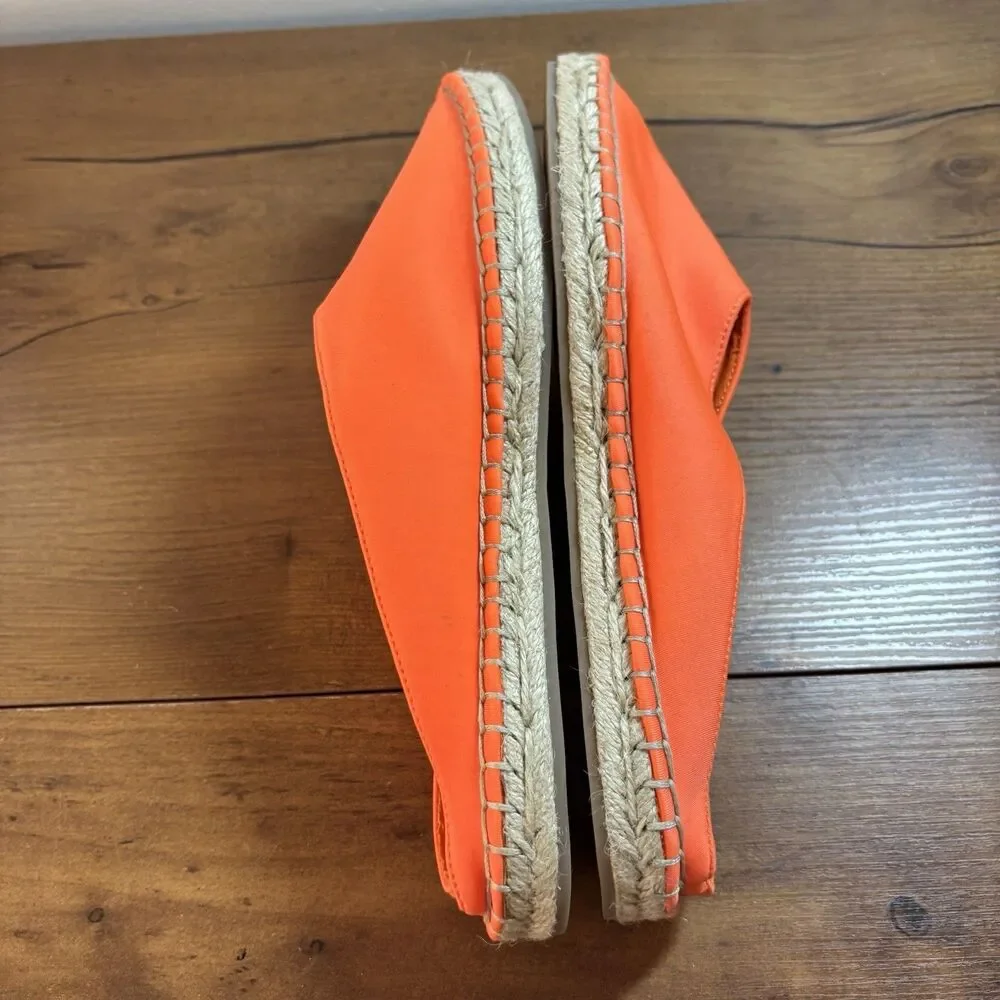 Urban Outfitters Neoprene Neon Orange Espadrille Slip-On Size 6 M